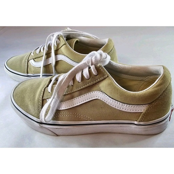 Vans Shoes - Vans Old Skool Tan Suede Canvas Low Top Sneakers Shoes Women US 7.5 Mens US 6.0